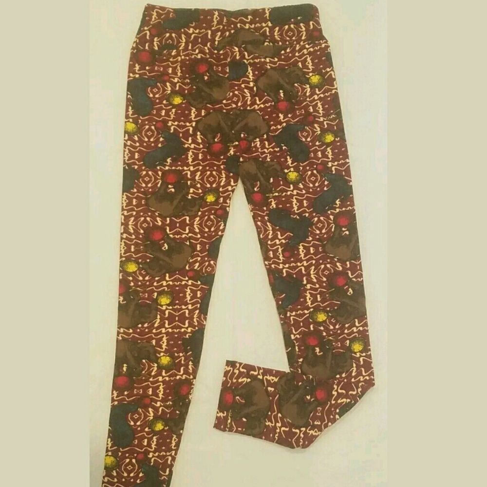 Lularoe Elephants One Size Women's Leggings 2-10